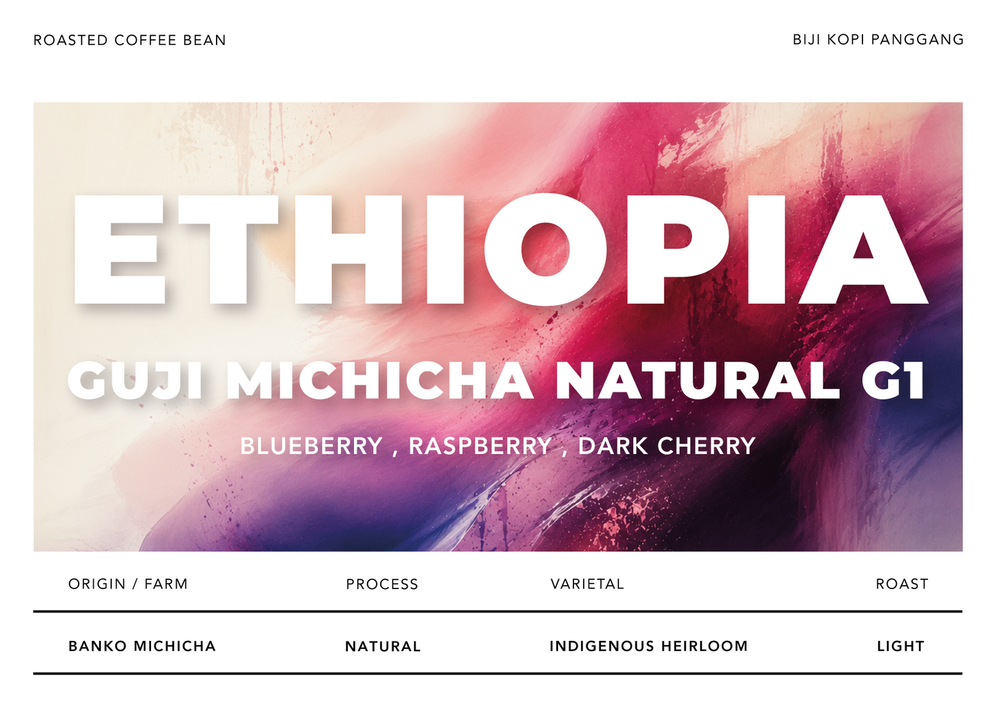 Ethiopia Guji Michicha Natural G1